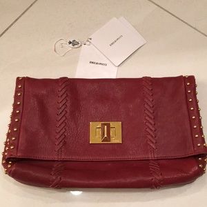 Emilio Pucci leather clutch